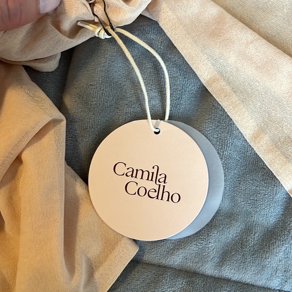 Revolve- Camila Coelho Brooklyn Bodysuit in Pastel Peach - Picture 5 of 5